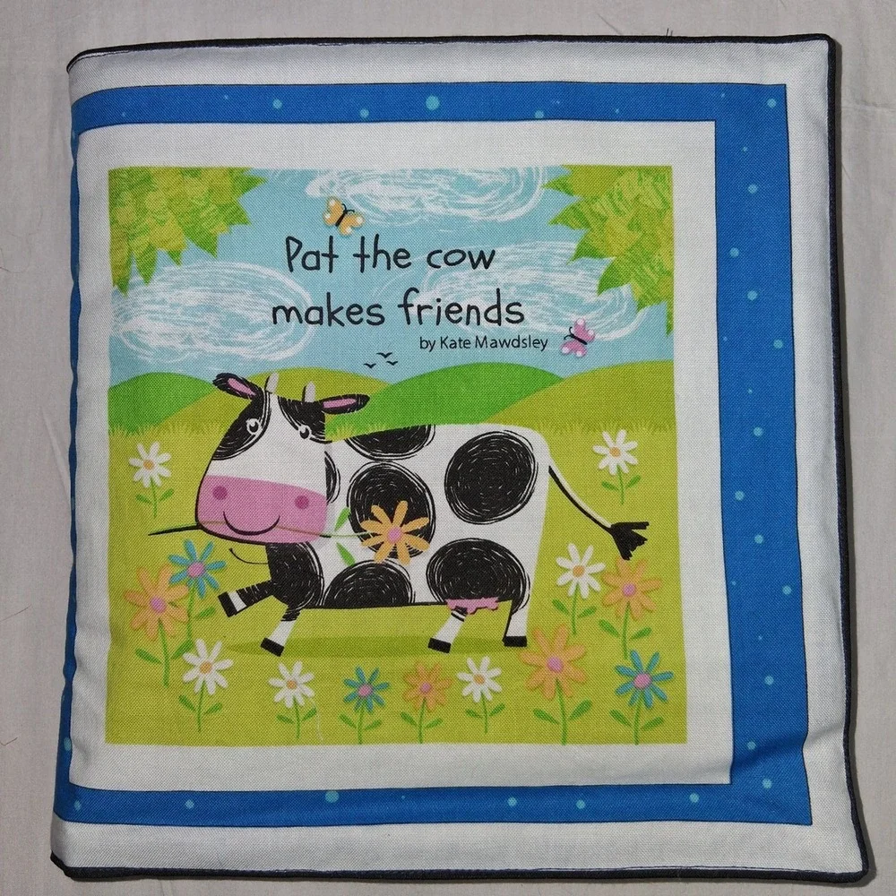 Pat the Cow Makes Friends Soft Fabric Baby‎ Book by Kate Mawdsley